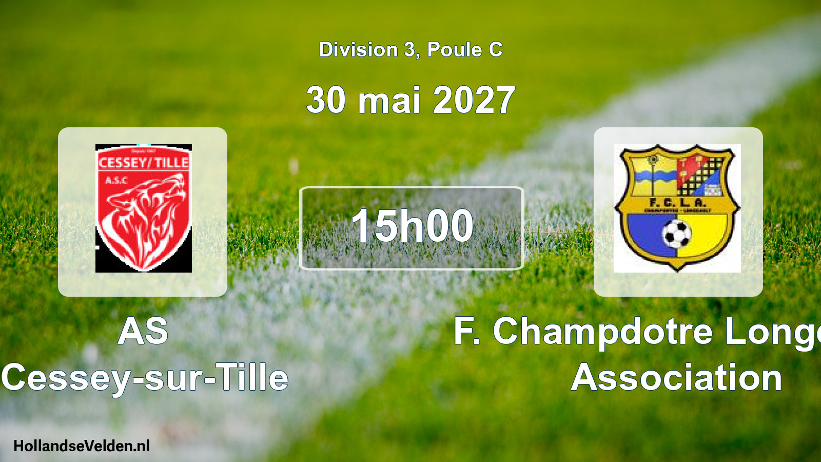 Match programmé: AS Cessey-sur-Tille - F. Champdotre Longeault Association (30 mai 2027)