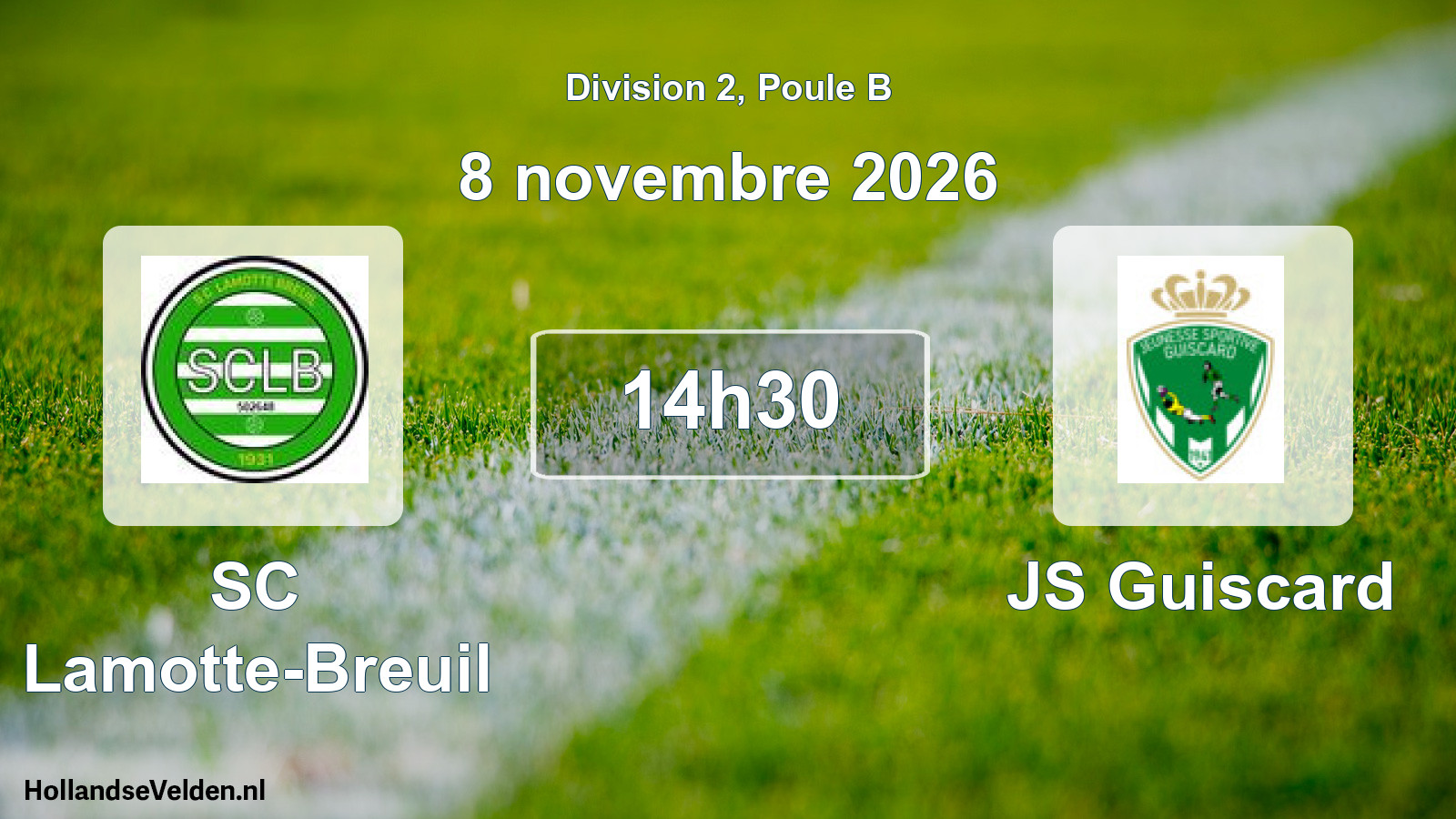 Scheduled Match: SC Lamotte-Breuil - JS Guiscard (8 November 2026)