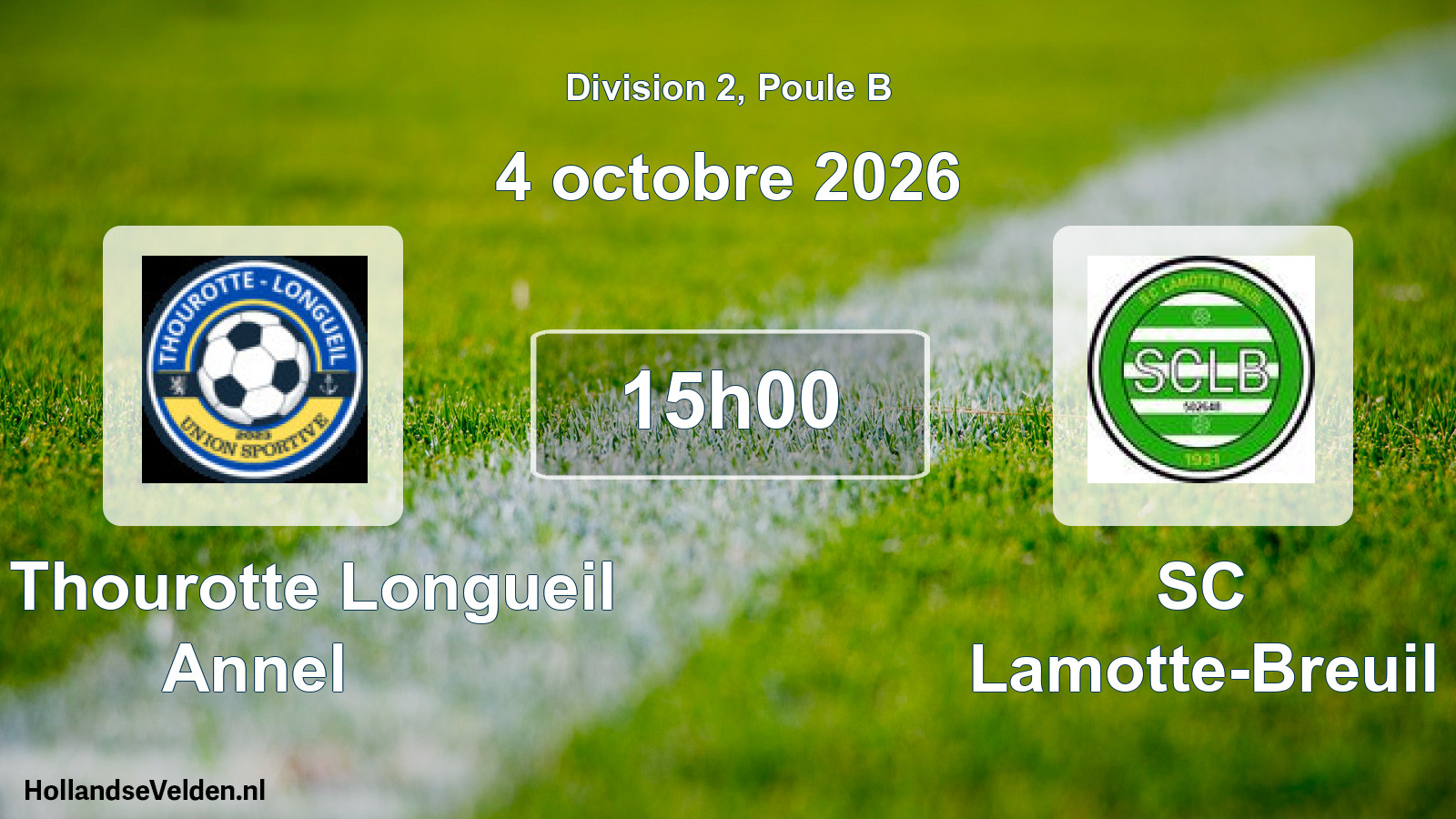 Scheduled Match: US Thourotte Longueil Annel - SC Lamotte-Breuil (4 October 2026)