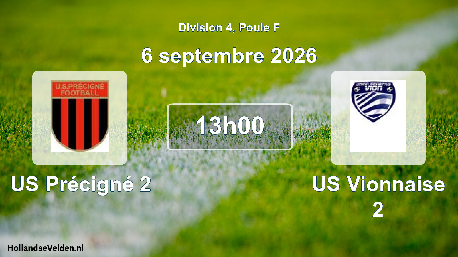 Scheduled Match: US Précigné 2 - US Vionnaise 2 (6 September 2026)