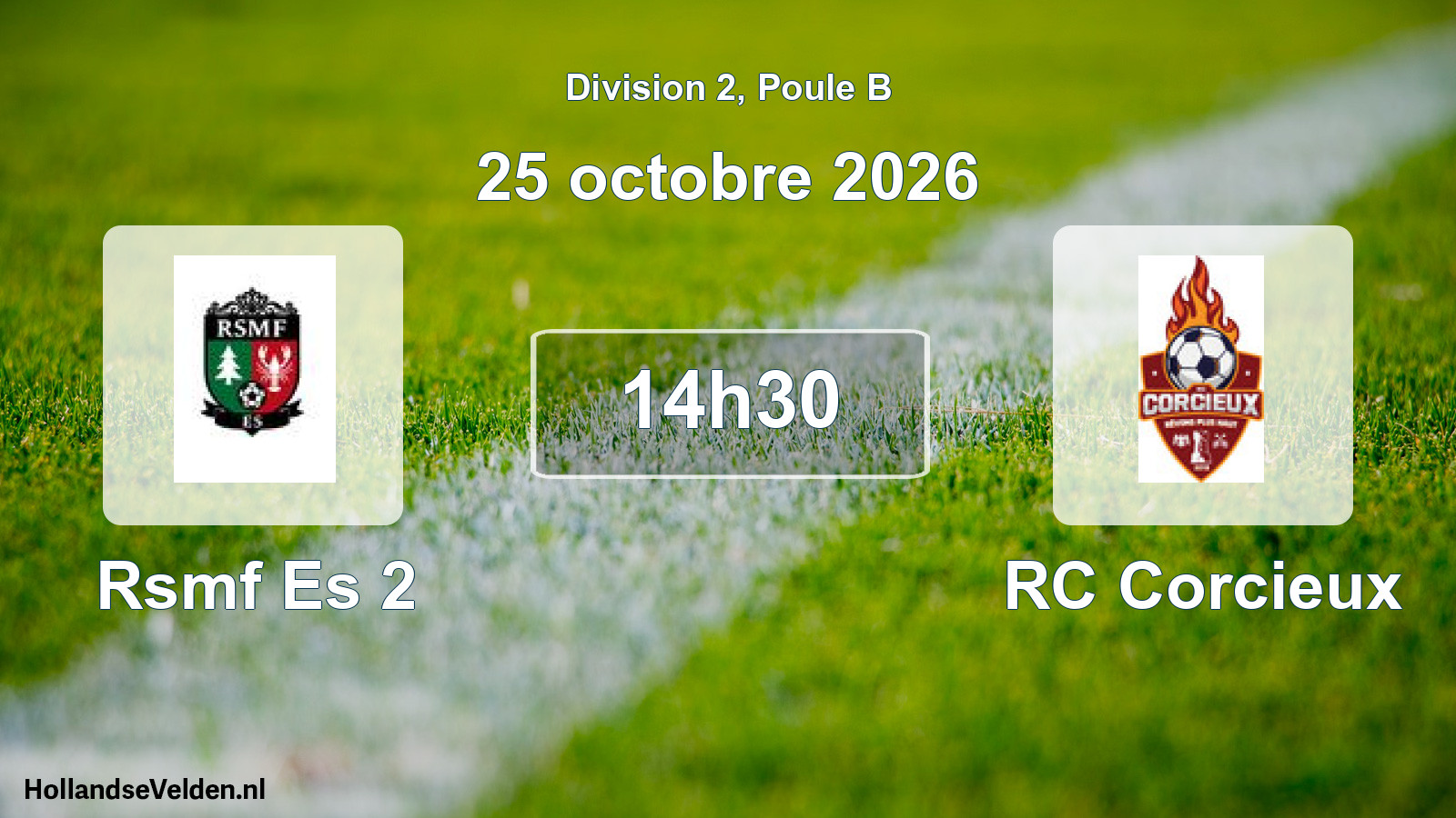 Scheduled Match: Rsmf Es 2 - RC Corcieux (25 October 2026)