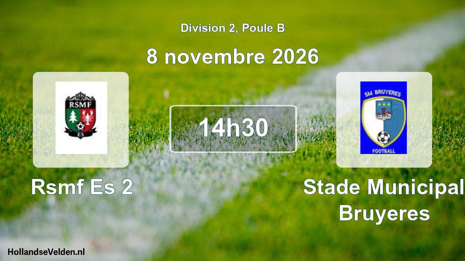 Scheduled Match: Rsmf Es 2 - Stade Municipal Bruyeres (8 November 2026)