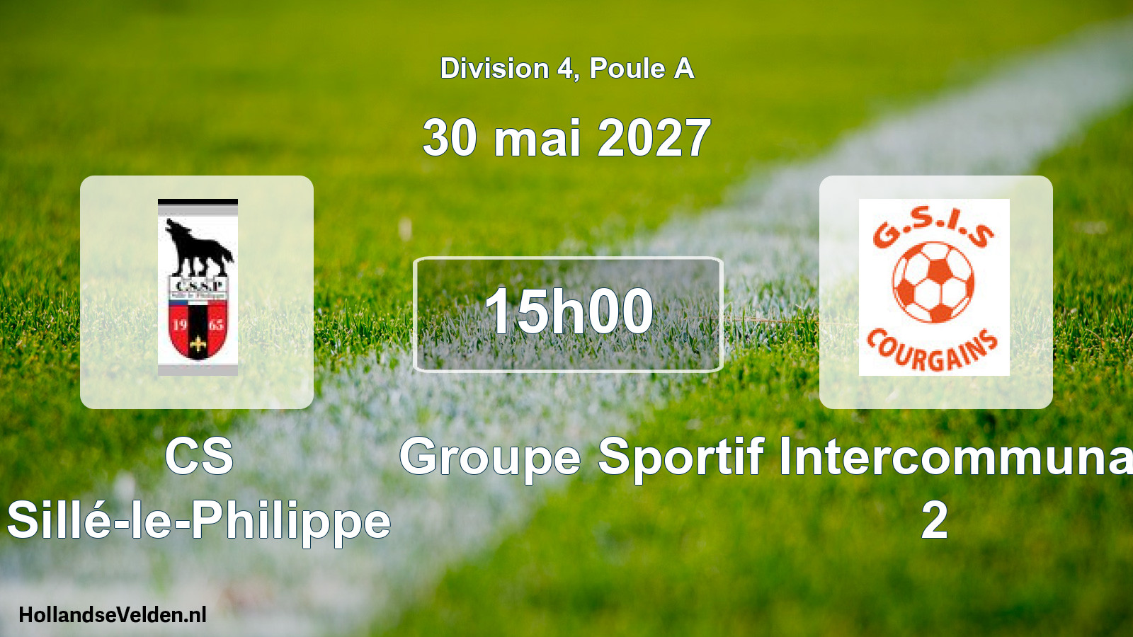 Geplande wedstrijd: CS Sillé-le-Philippe - Groupe Sportif Intercommunal du Saosnois 2 (30 mei 2027)