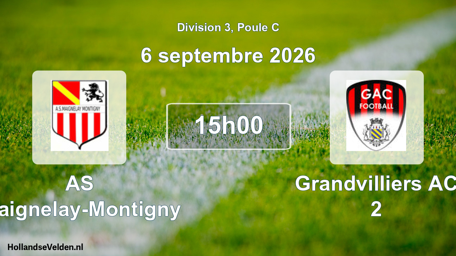Scheduled Match: AS Maignelay-Montigny - Grandvilliers AC 2 (6 September 2026)