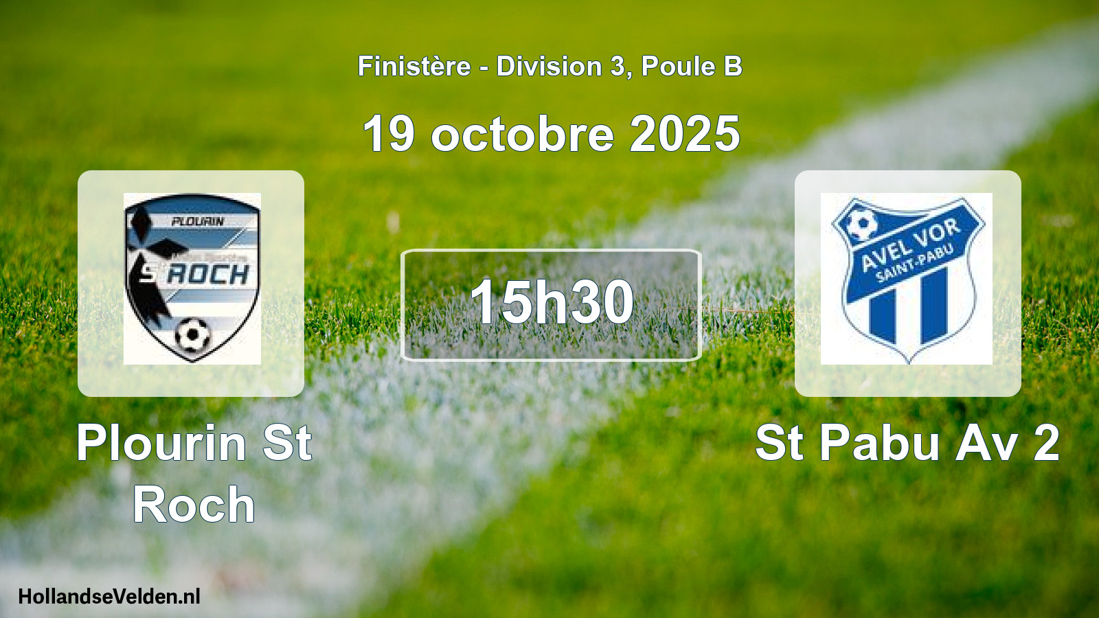 Geplande wedstrijd: Plourin St Roch - St Pabu Av 2 (19 oktober 2025)
