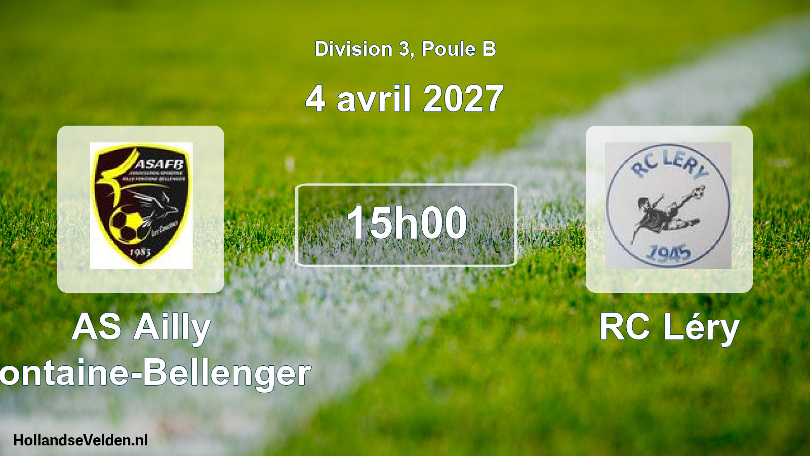Scheduled Match: AS Ailly Fontaine-Bellenger - RC Léry (4 April 2027)