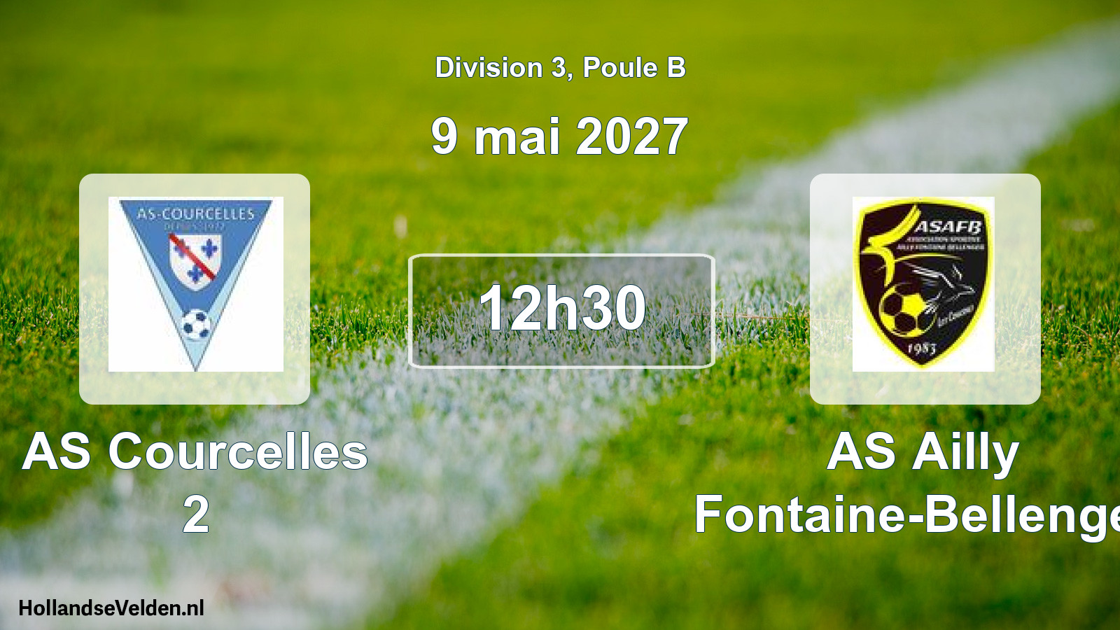 Scheduled Match: AS Courcelles 2 - AS Ailly Fontaine-Bellenger (9 May 2027)