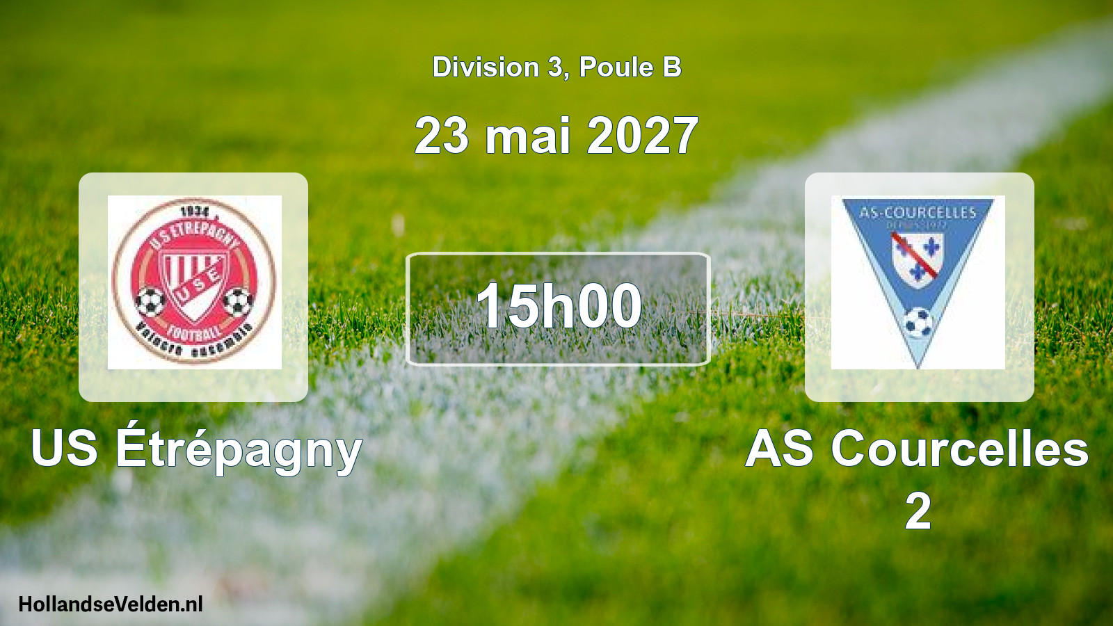 Scheduled Match: US Étrépagny - AS Courcelles 2 (23 May 2027)