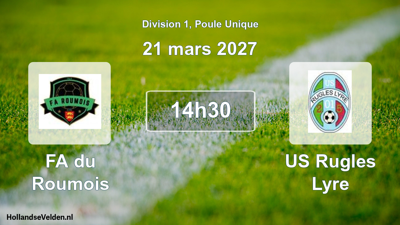 Match programmé: FA du Roumois - US Rugles Lyre (21 mars 2027)
