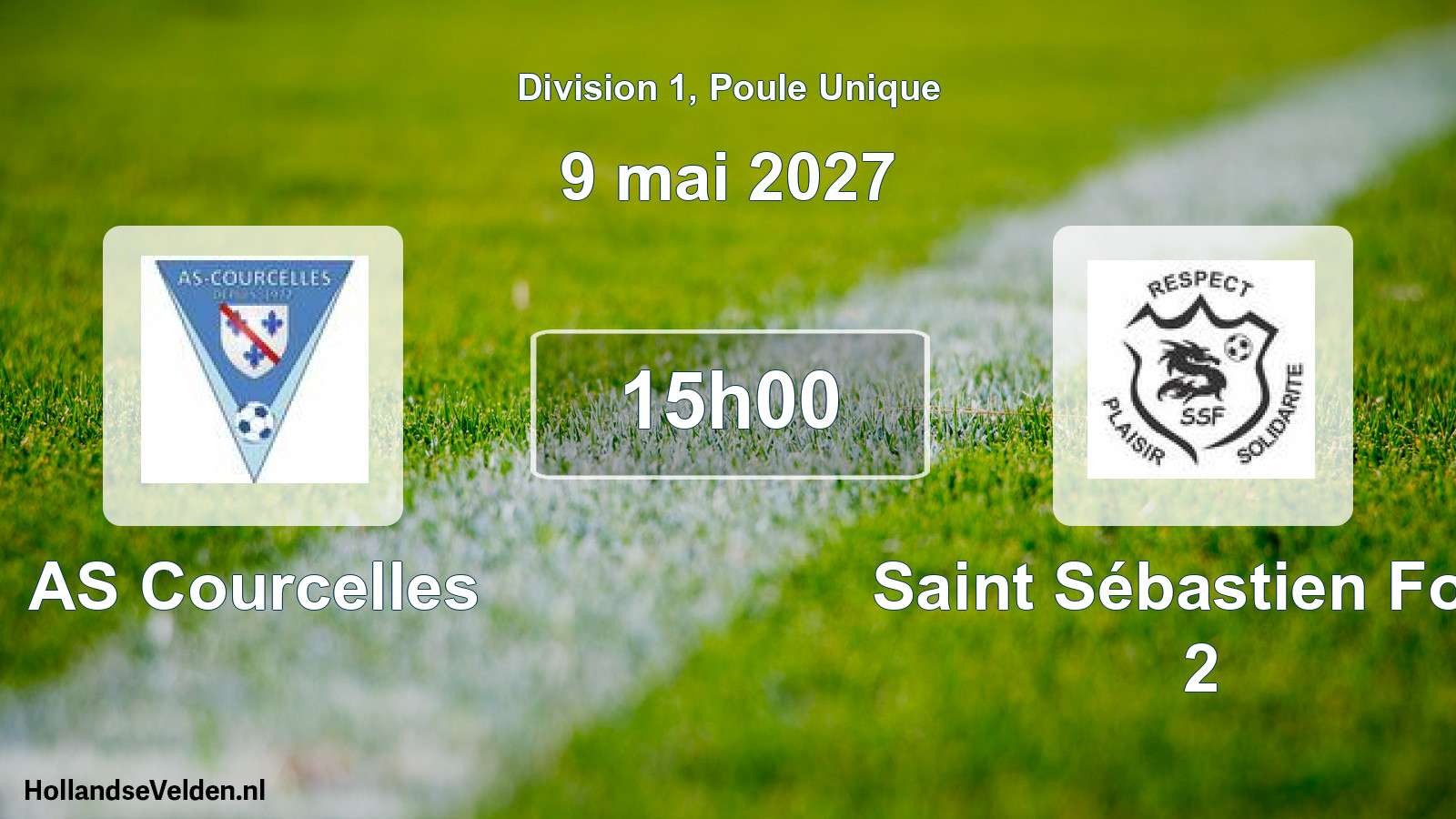 Geplande wedstrijd: AS Courcelles - Saint Sébastien Foot 2 (9 mei 2027)