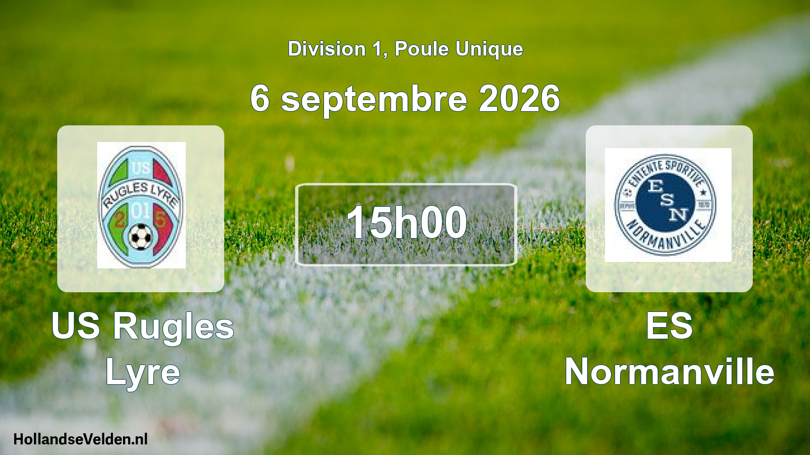 Scheduled Match: US Rugles Lyre - ES Normanville (6 September 2026)
