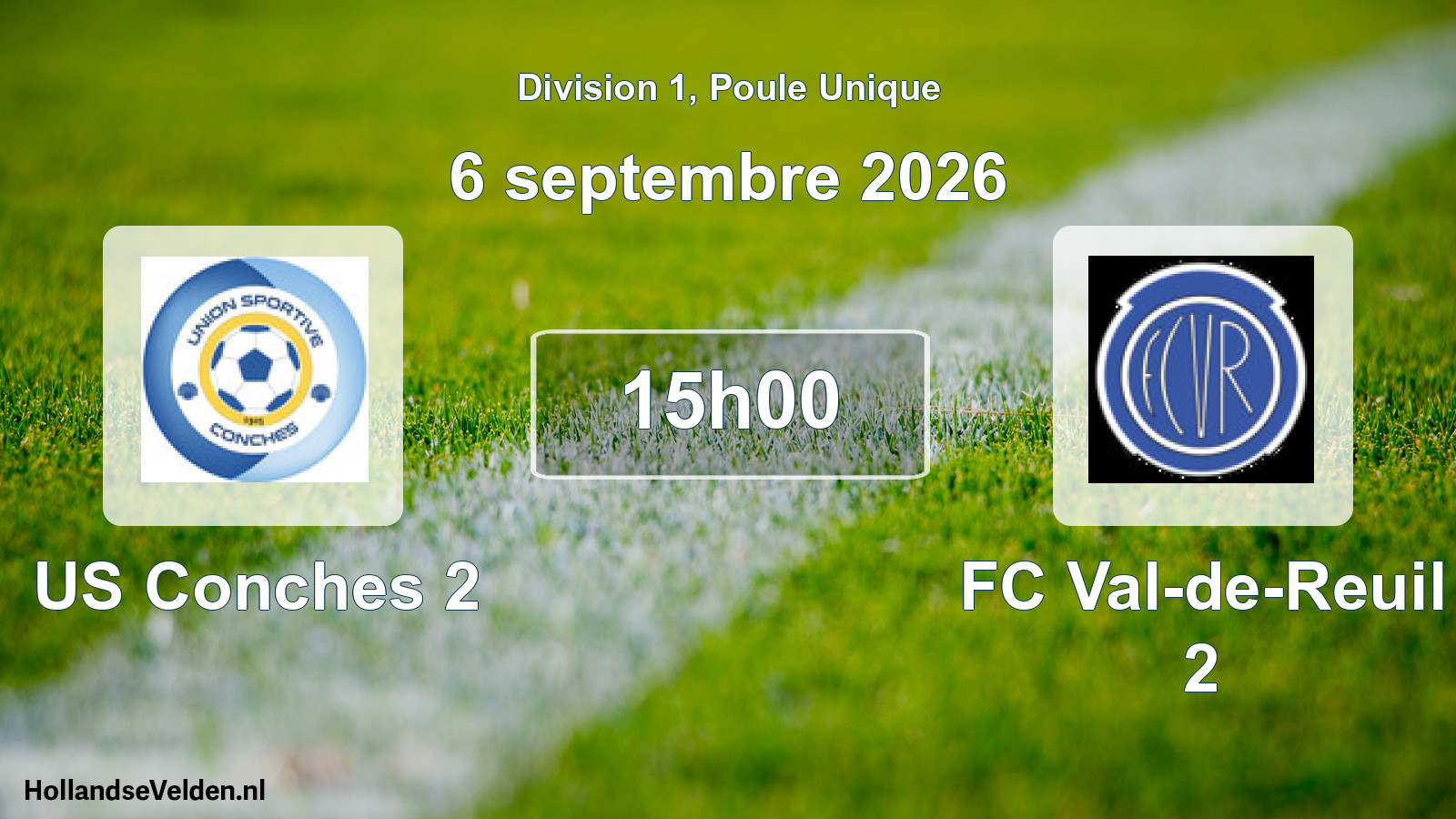 Scheduled Match: US Conches 2 - FC Val-de-Reuil 2 (6 September 2026)