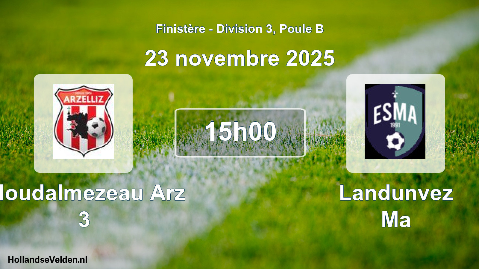 Scheduled Match: Ploudalmezeau Arz 3 - Landunvez Ma (23 November 2025)
