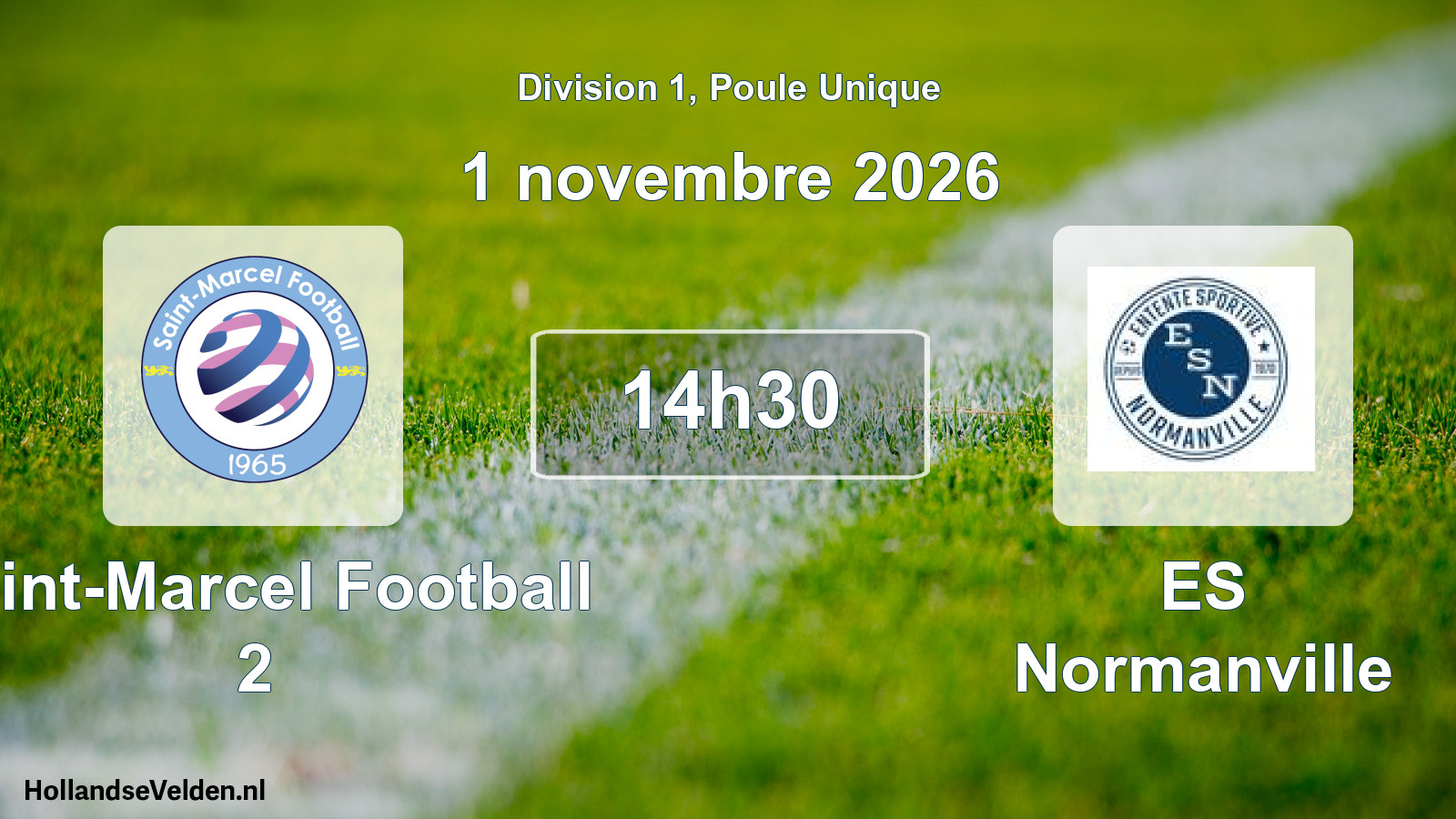 Match programmé: Saint-Marcel Football 2 - ES Normanville (1 novembre 2026)