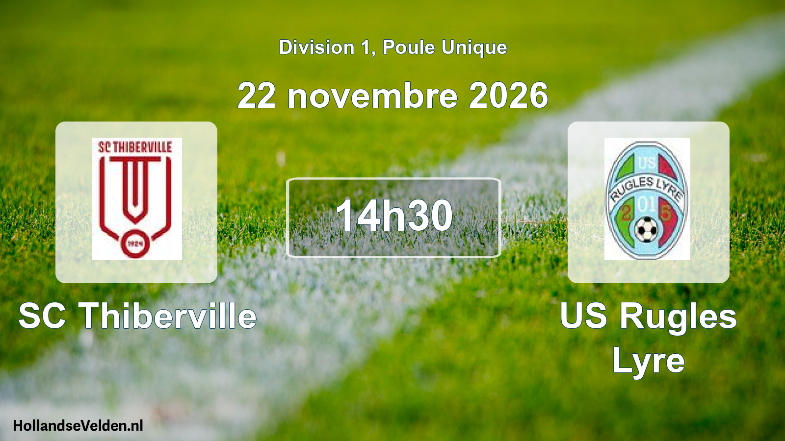 Match programmé: SC Thiberville - US Rugles Lyre (22 novembre 2026)
