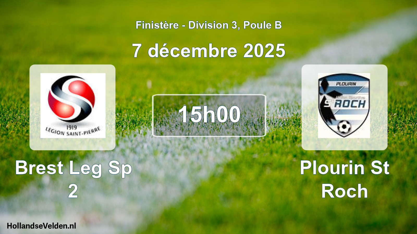 Geplande wedstrijd: Brest Leg Sp 2 - Plourin St Roch (7 december 2025)