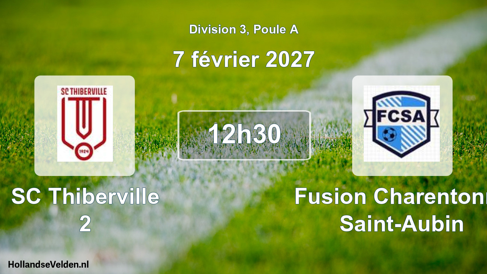 Match programmé: SC Thiberville 2 - Fusion Charentonne Saint-Aubin (7 février 2027)