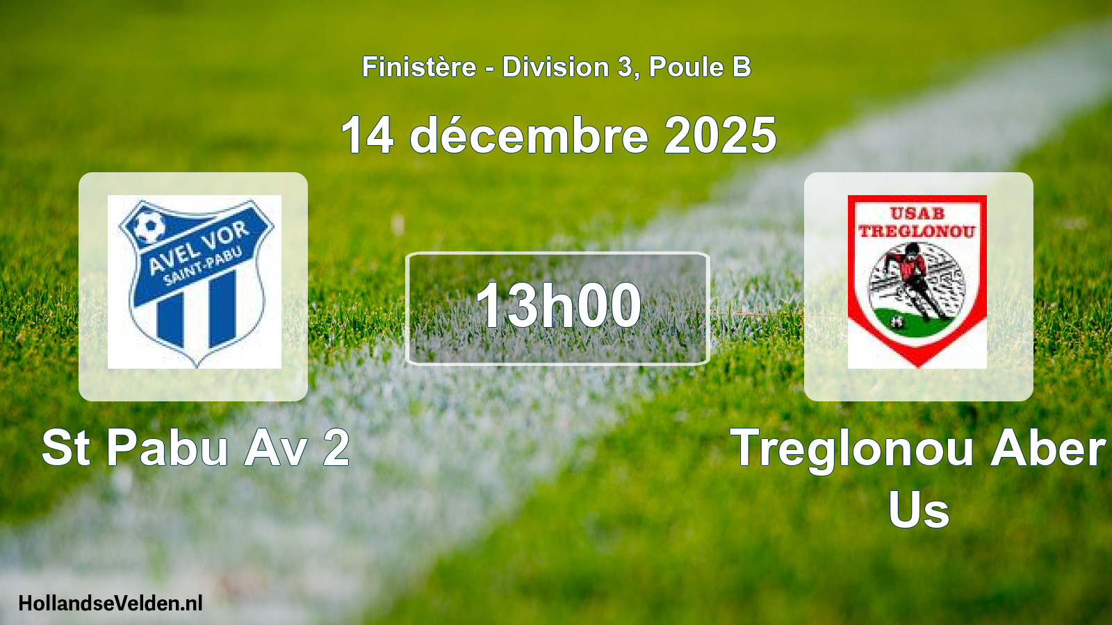 Scheduled Match: St Pabu Av 2 - Treglonou Aber Us (14 December 2025)