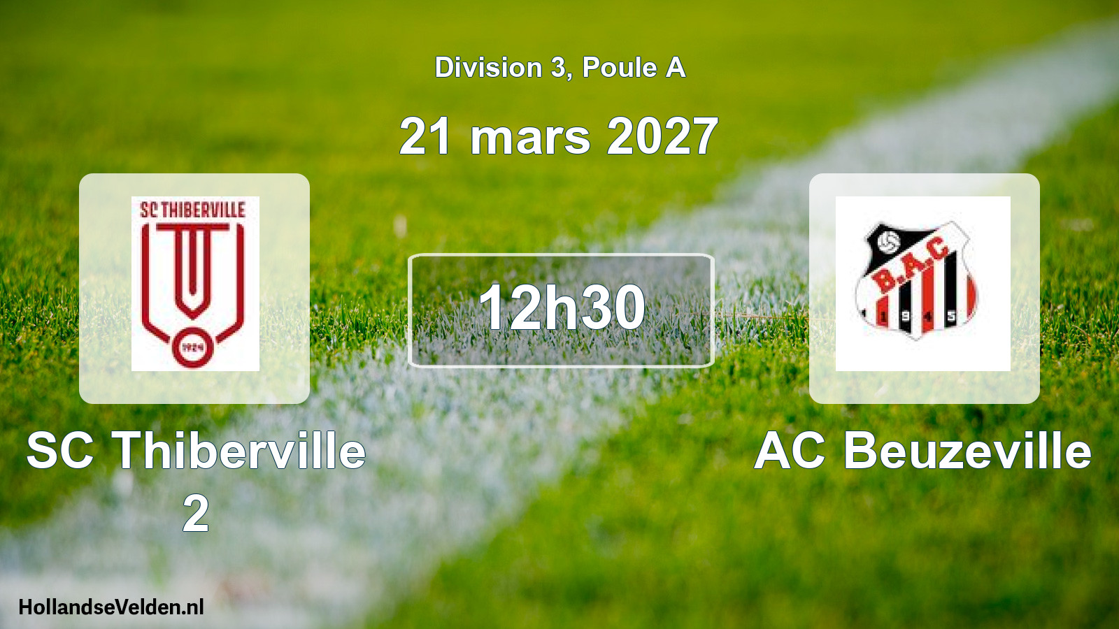 Match programmé: SC Thiberville 2 - AC Beuzeville (21 mars 2027)