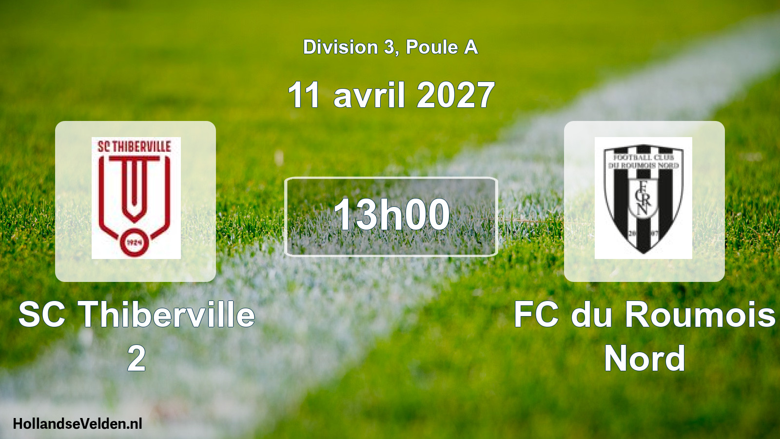 Match programmé: SC Thiberville 2 - FC du Roumois Nord (11 avril 2027)