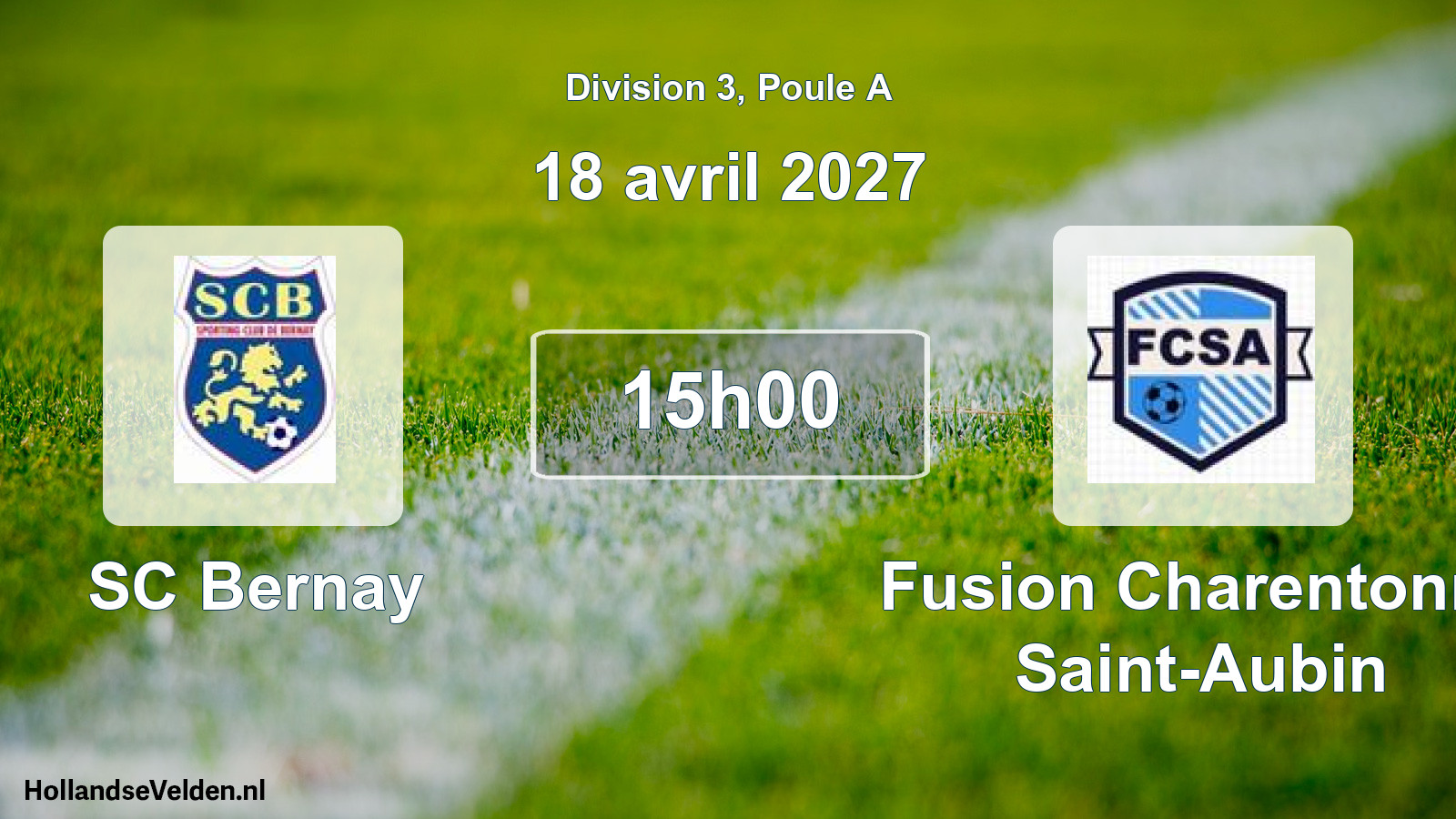 Match programmé: SC Bernay - Fusion Charentonne Saint-Aubin (18 avril 2027)
