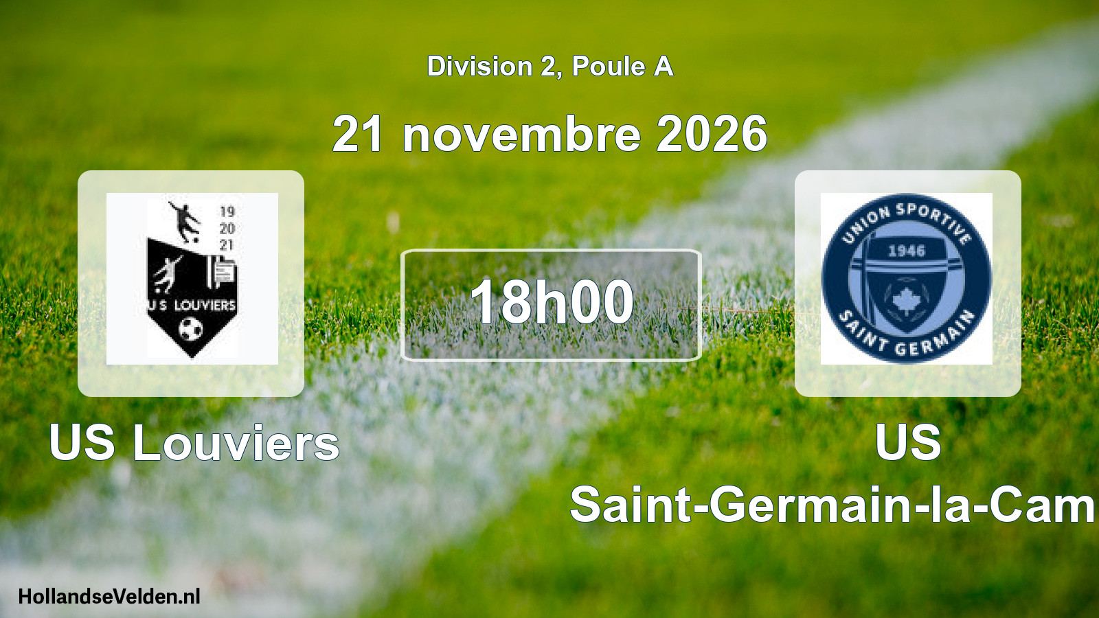 Match programmé: US Louviers - US Saint-Germain-la-Campagne (21 novembre 2026)