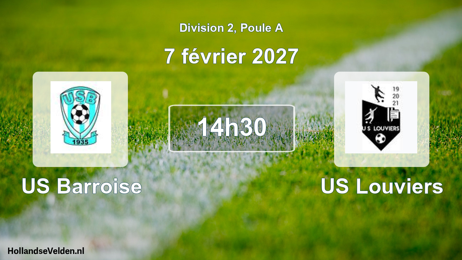 Match programmé: US Barroise - US Louviers (7 février 2027)