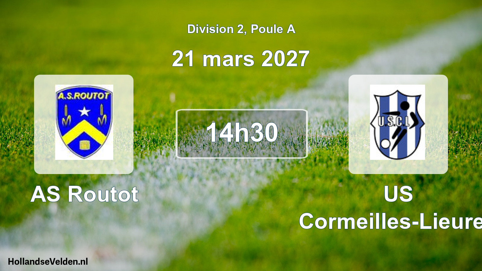 Match programmé: AS Routot - US Cormeilles-Lieurey (21 mars 2027)