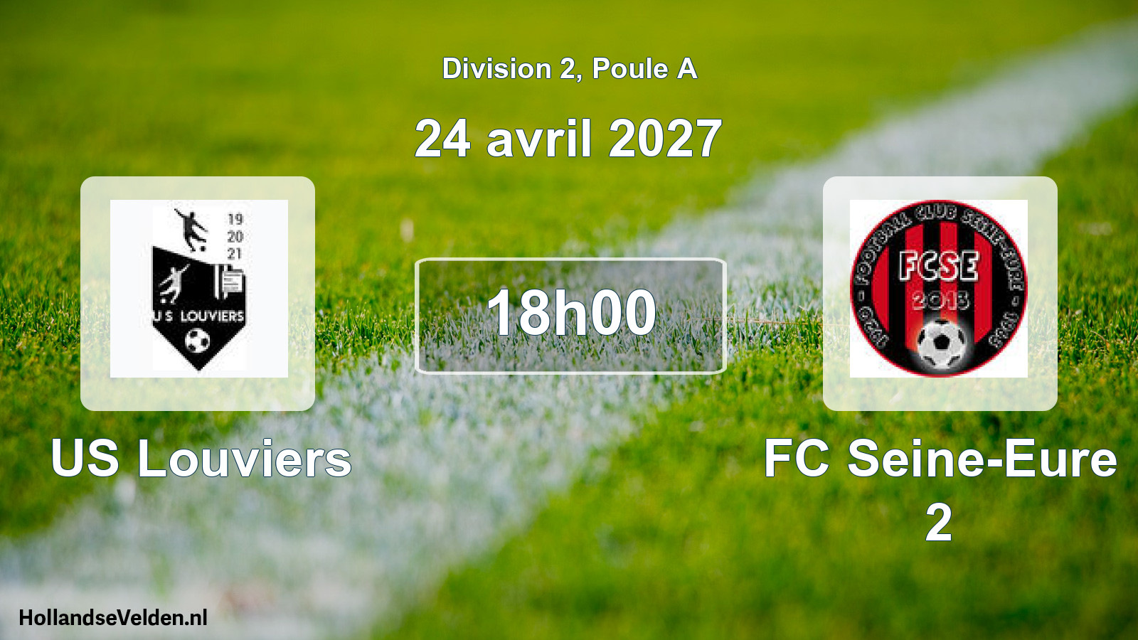 Match programmé: US Louviers - FC Seine-Eure 2 (24 avril 2027)