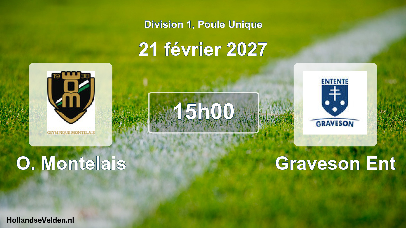 Match programmé: O. Montelais - Graveson Ent (21 février 2027)