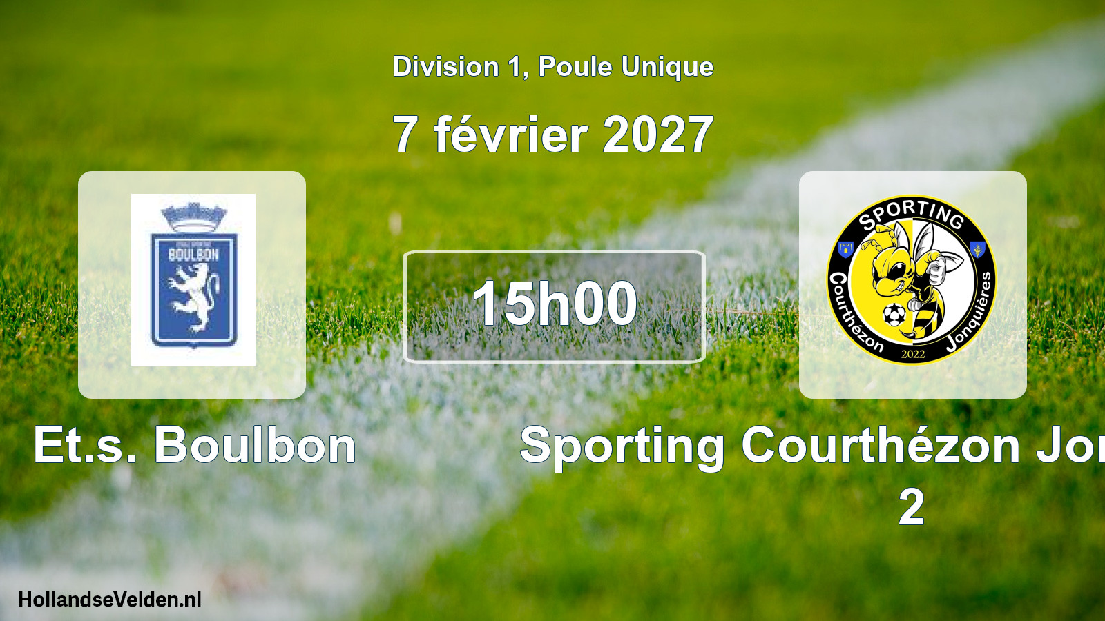 Match programmé: Et.s. Boulbon - Sporting Courthézon Jonquières 2 (7 février 2027)
