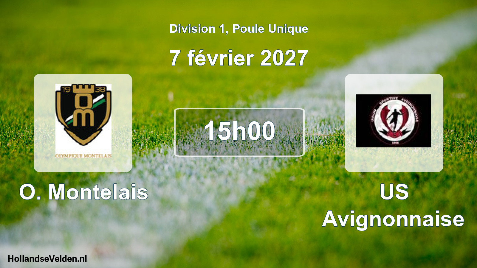 Match programmé: O. Montelais - US Avignonnaise (7 février 2027)