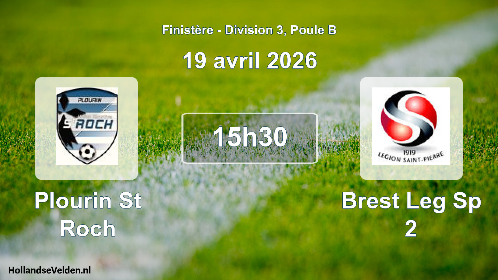 Geplande wedstrijd: Plourin St Roch - Brest Leg Sp 2 (19 april 2026)
