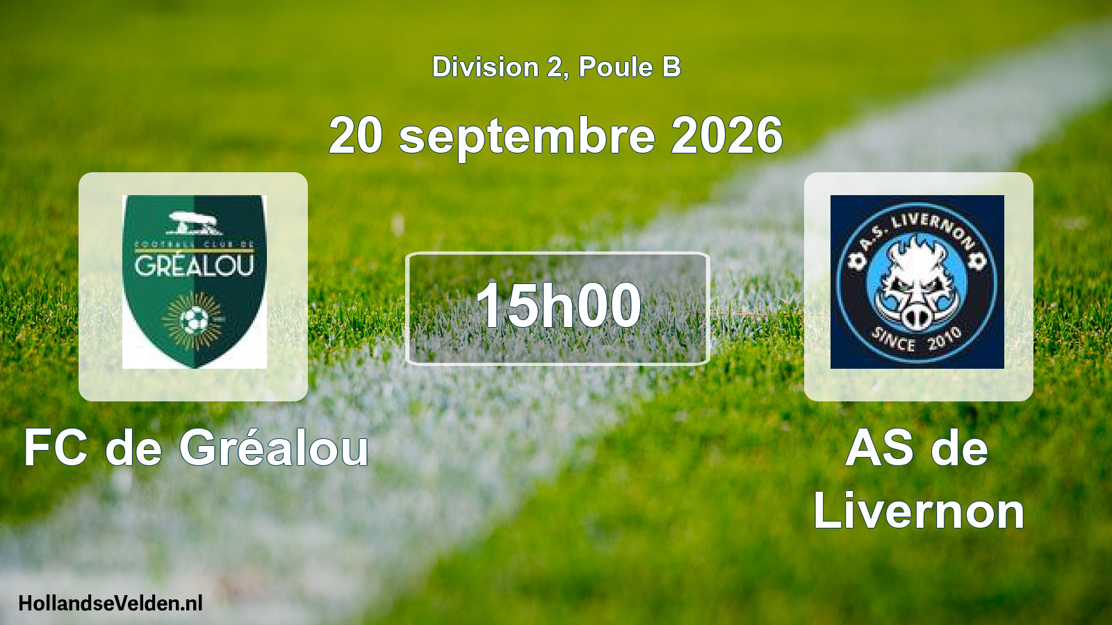 Scheduled Match: FC de Gréalou - AS de Livernon (20 September 2026)
