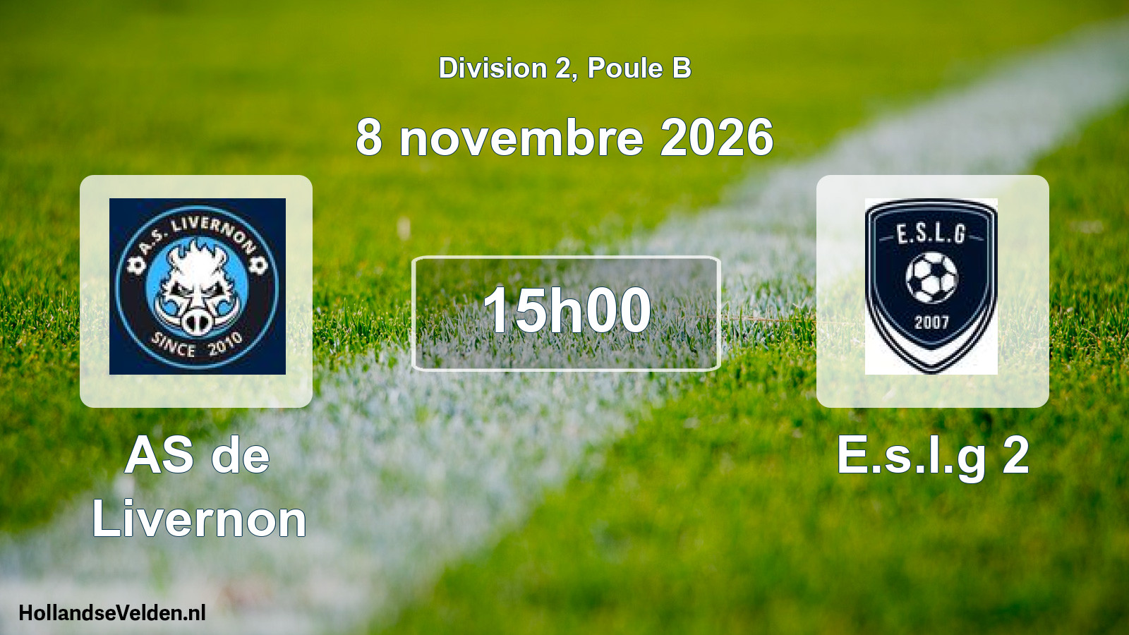Scheduled Match: AS de Livernon - E.s.l.g 2 (8 November 2026)