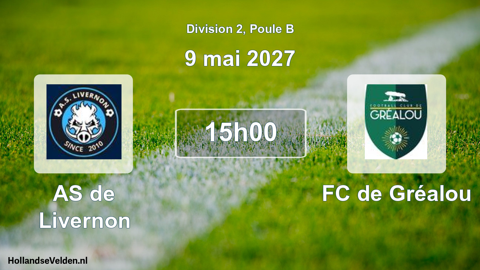 Scheduled Match: AS de Livernon - FC de Gréalou (9 May 2027)