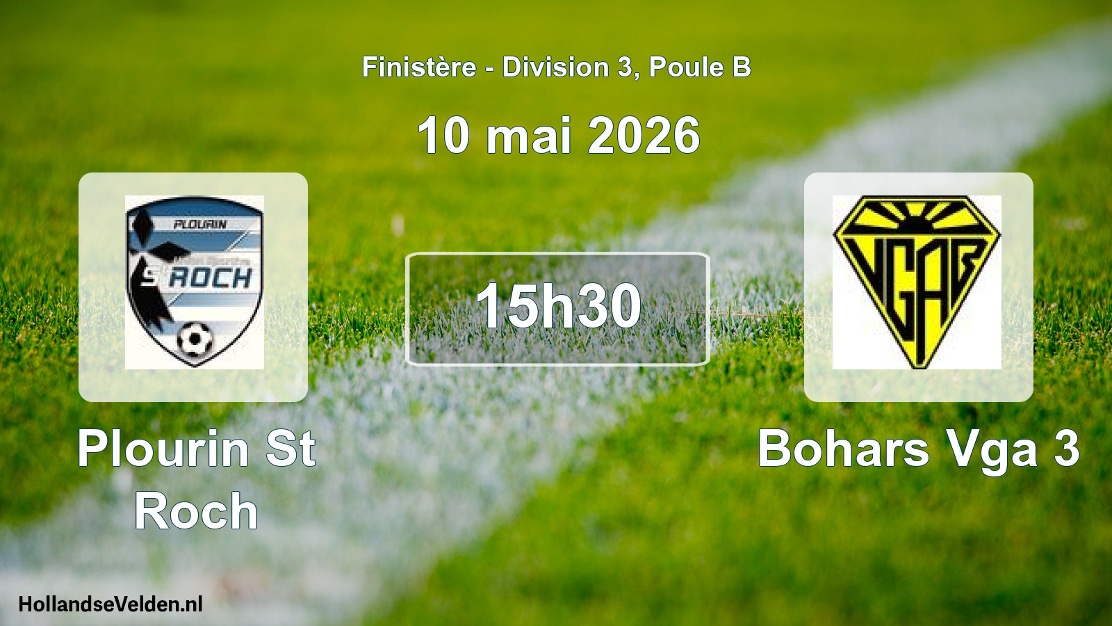 Geplande wedstrijd: Plourin St Roch - Bohars Vga 3 (10 mai 2026)