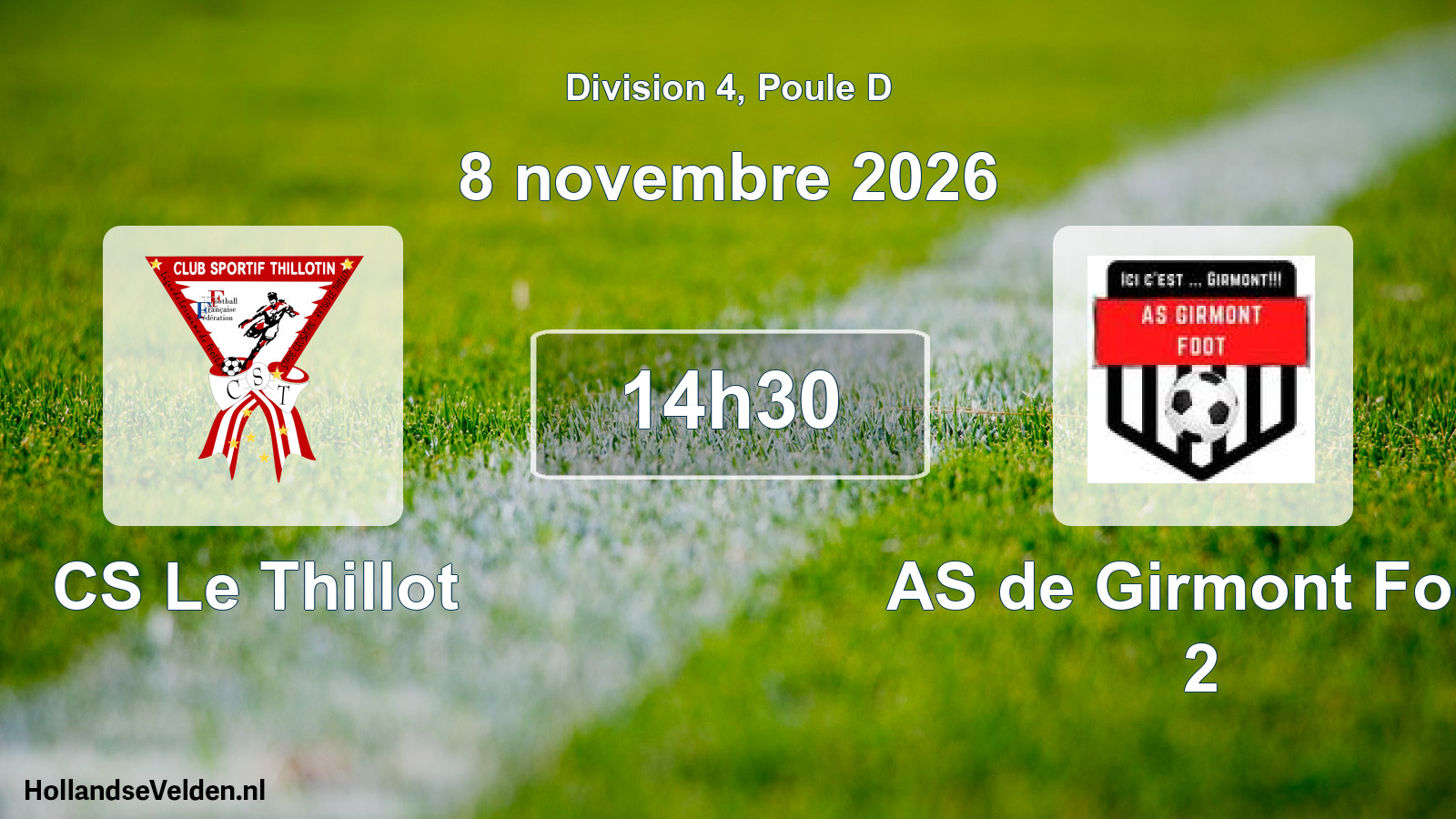 Geplande wedstrijd: CS Le Thillot - AS de Girmont Foot 2 (8 november 2026)