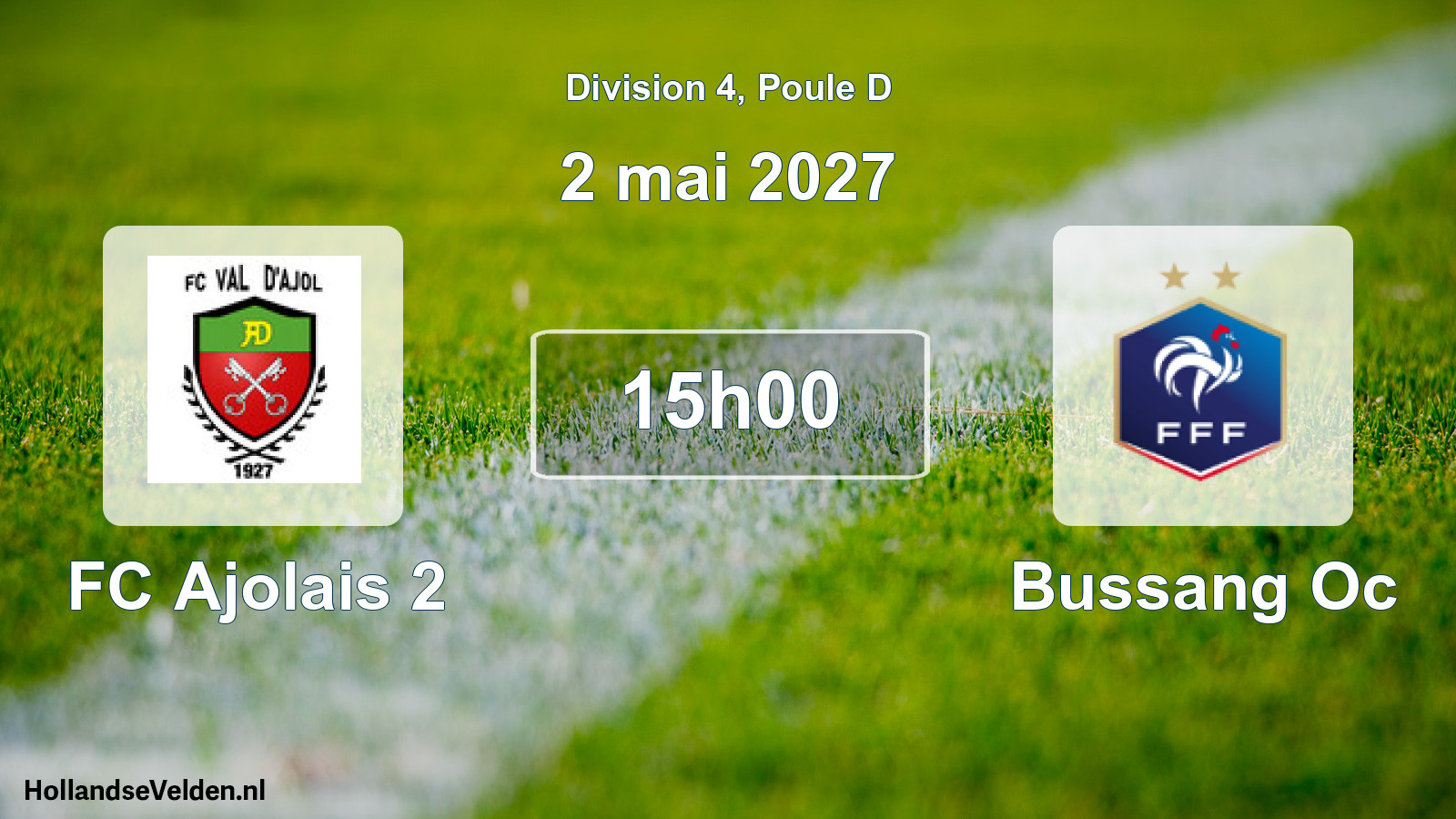 Match programmé: FC Ajolais 2 - Bussang Oc (2 mai 2027)