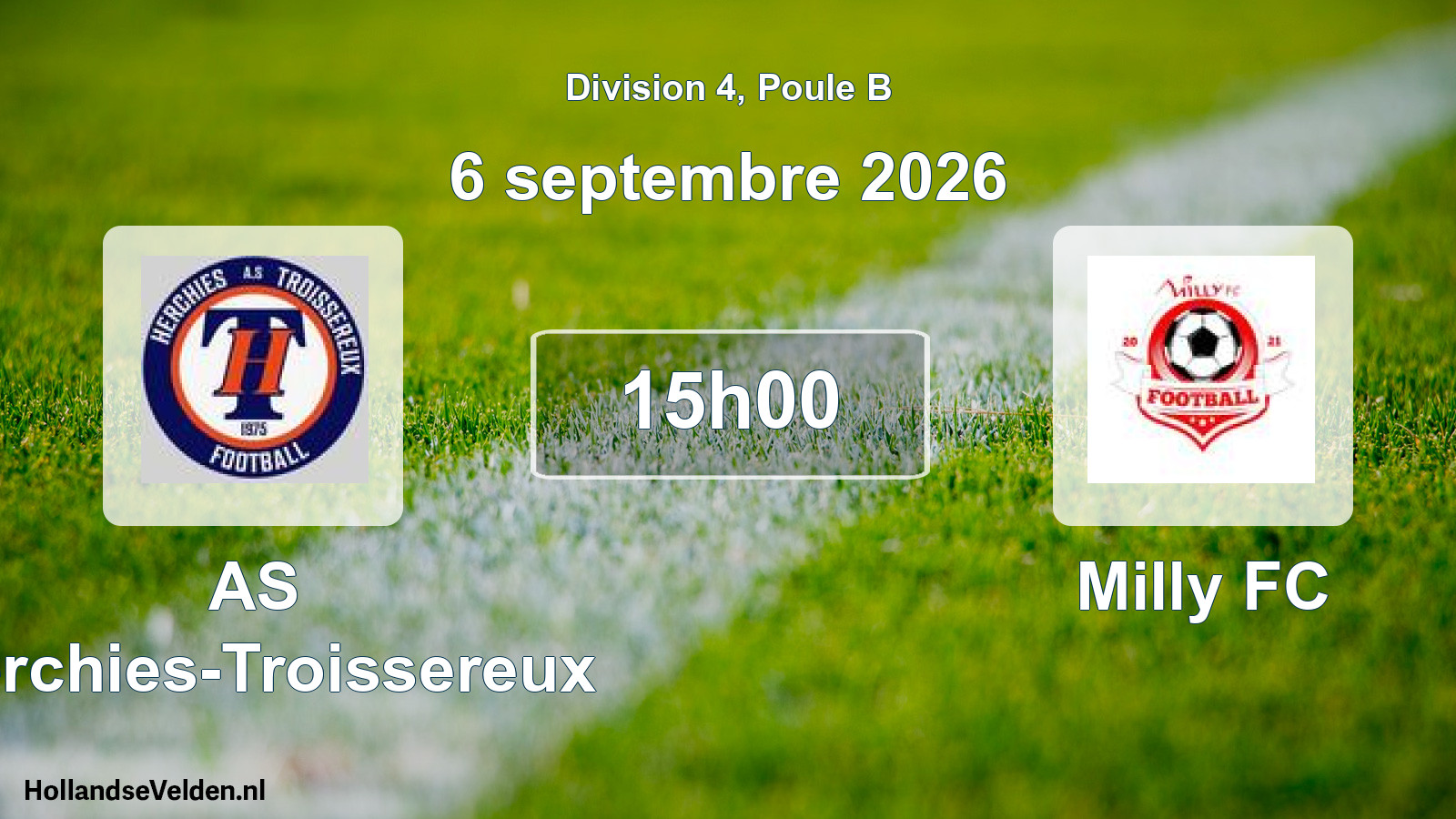 Scheduled Match: AS Herchies-Troissereux - Milly FC (6 September 2026)