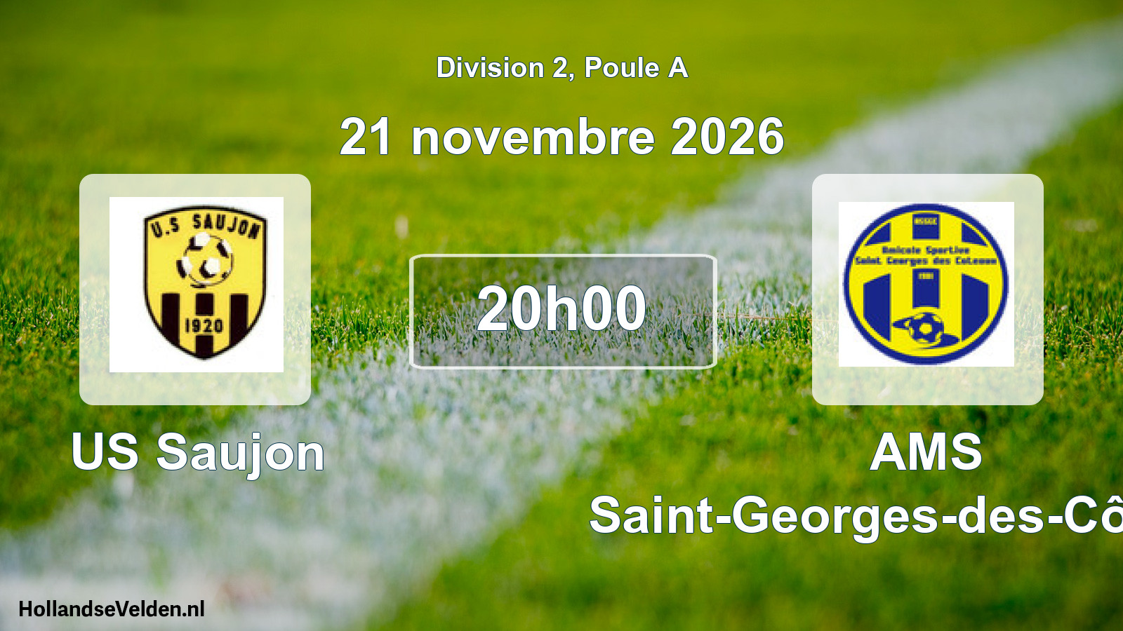 Scheduled Match: US Saujon - AMS Saint-Georges-des-Côteaux (21 November 2026)