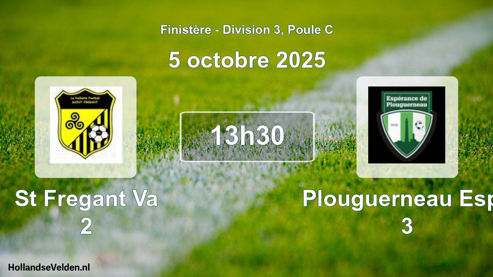 Geplande wedstrijd: St Fregant Va 2 - Plouguerneau Espe 3 (5 octobre 2025)