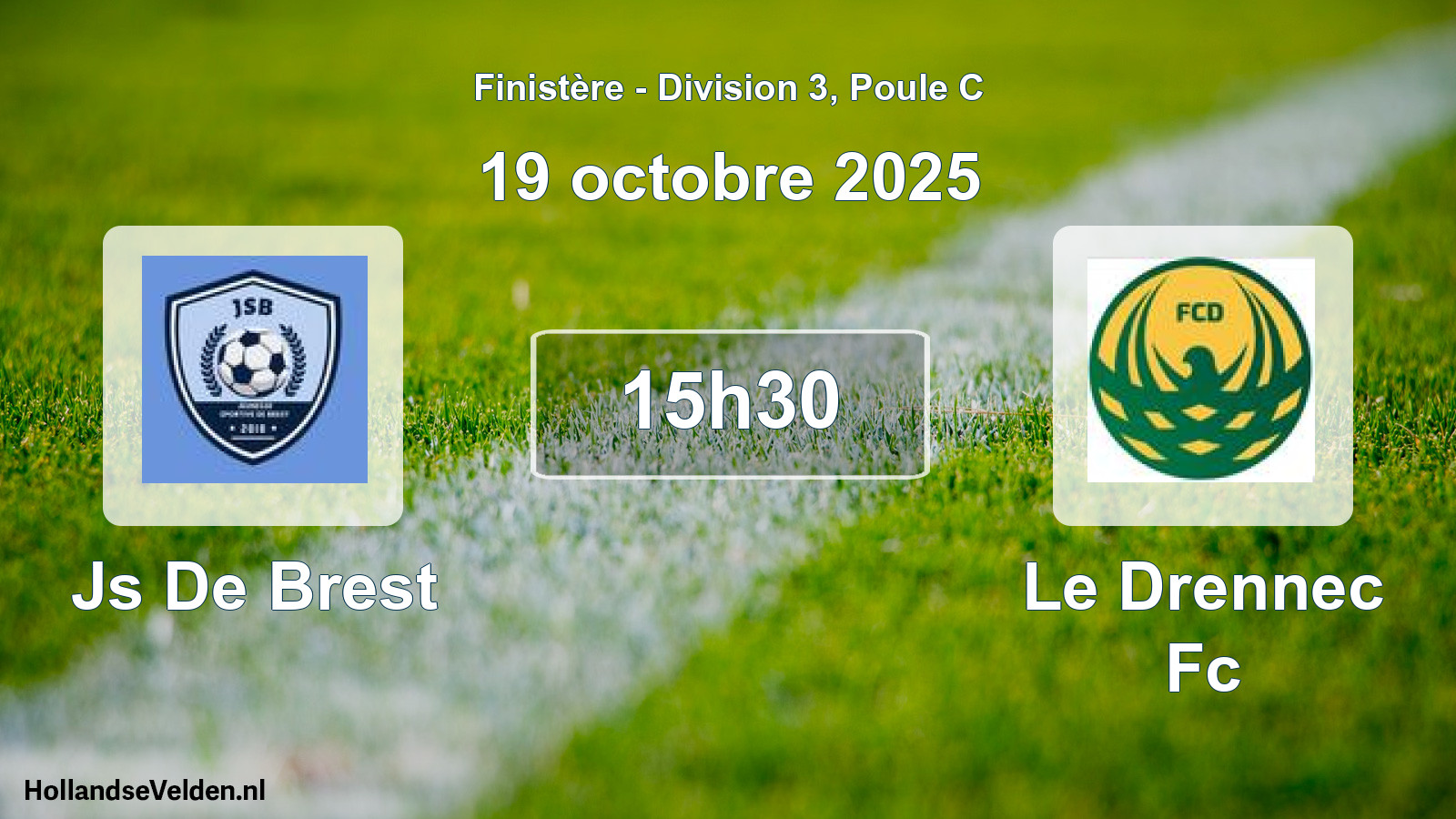 Scheduled Match: Js De Brest - Le Drennec Fc (19 October 2025)