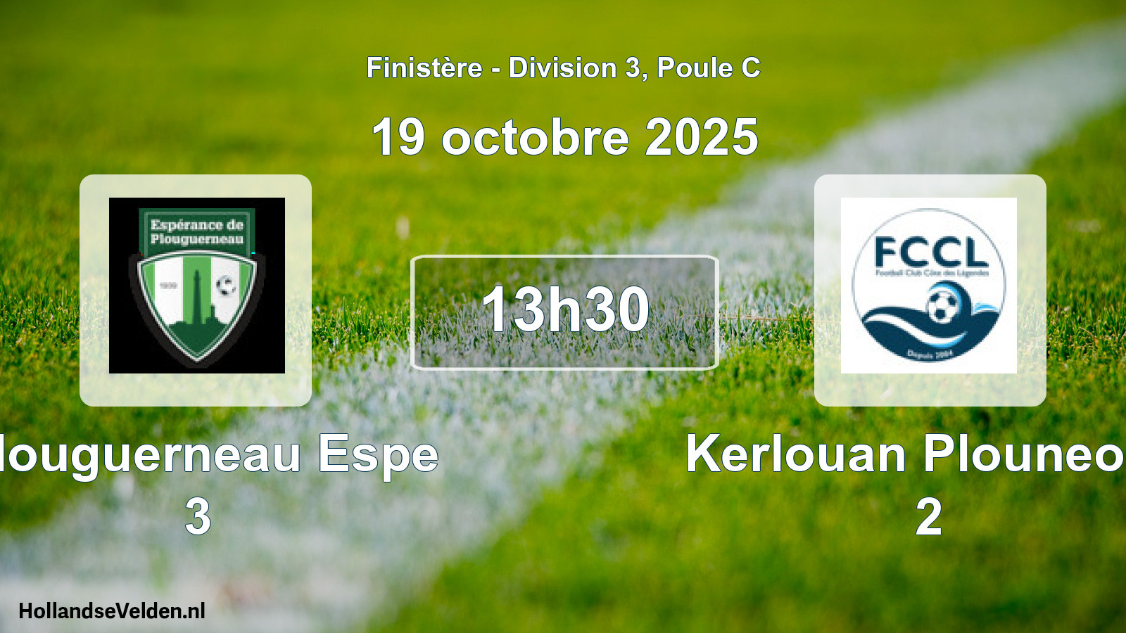 Geplande wedstrijd: Plouguerneau Espe 3 - Kerlouan Plouneour 2 (19 oktober 2025)