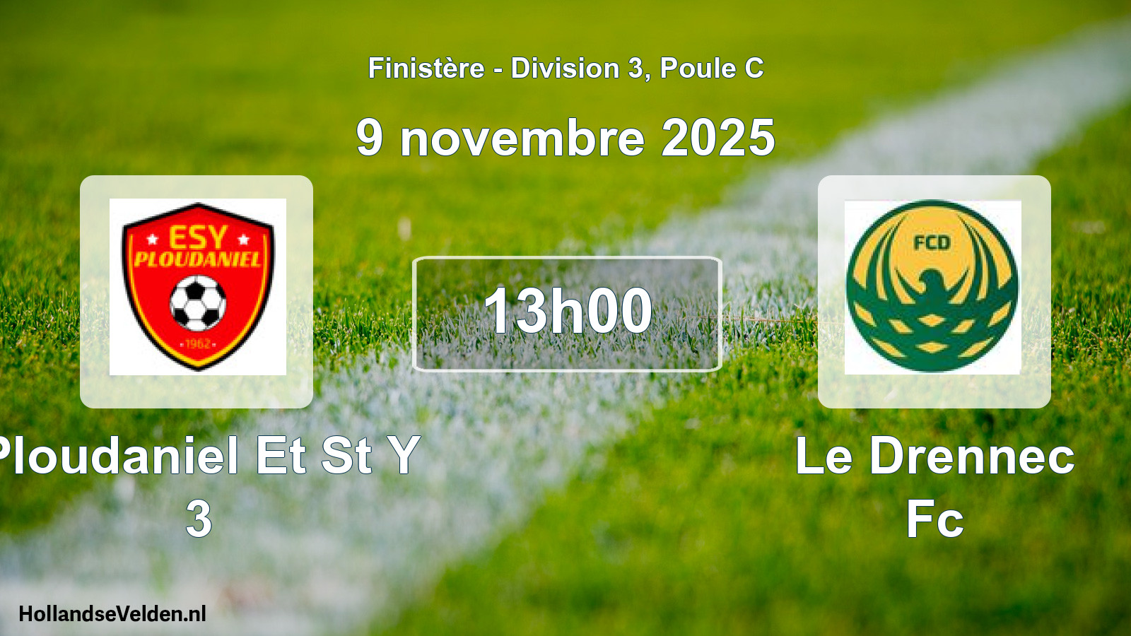 Geplande wedstrijd: Ploudaniel Et St Y 3 - Le Drennec Fc (9 november 2025)
