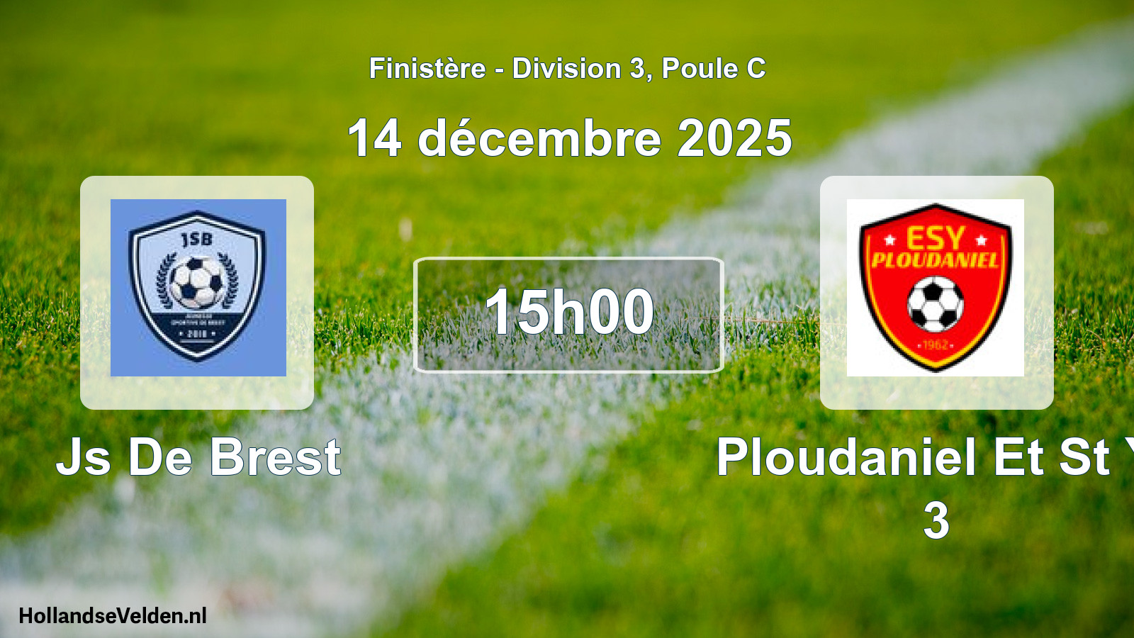 Geplande wedstrijd: Js De Brest - Ploudaniel Et St Y 3 (14 décembre 2025)