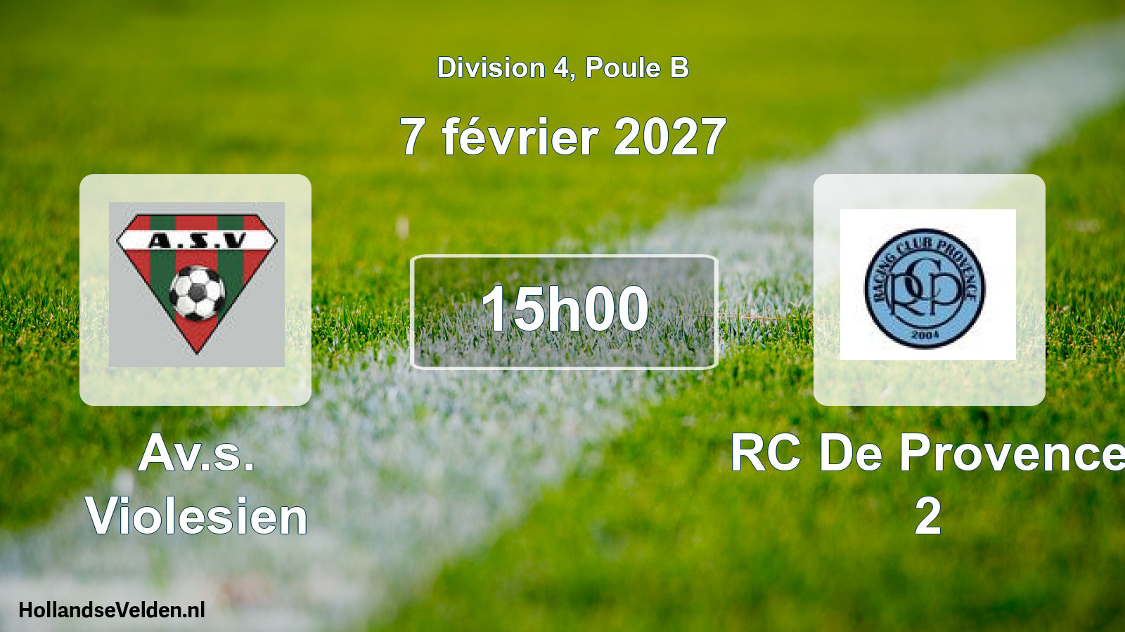 Scheduled Match: Av.s. Violesien - RC De Provence 2 (7 February 2027)