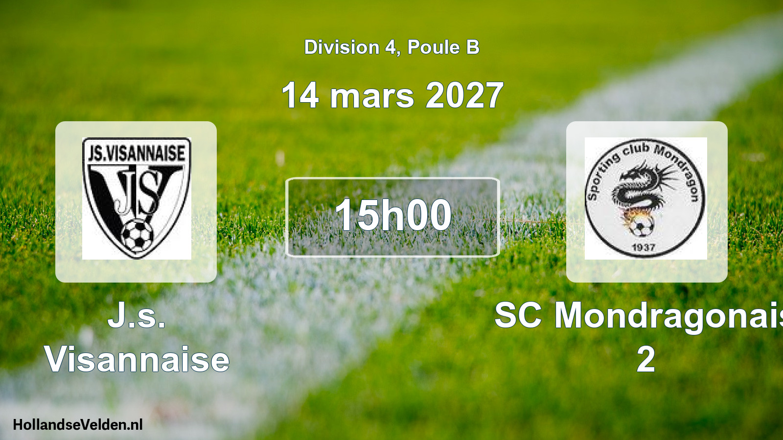 Scheduled Match: J.s. Visannaise - SC Mondragonais 2 (14 March 2027)