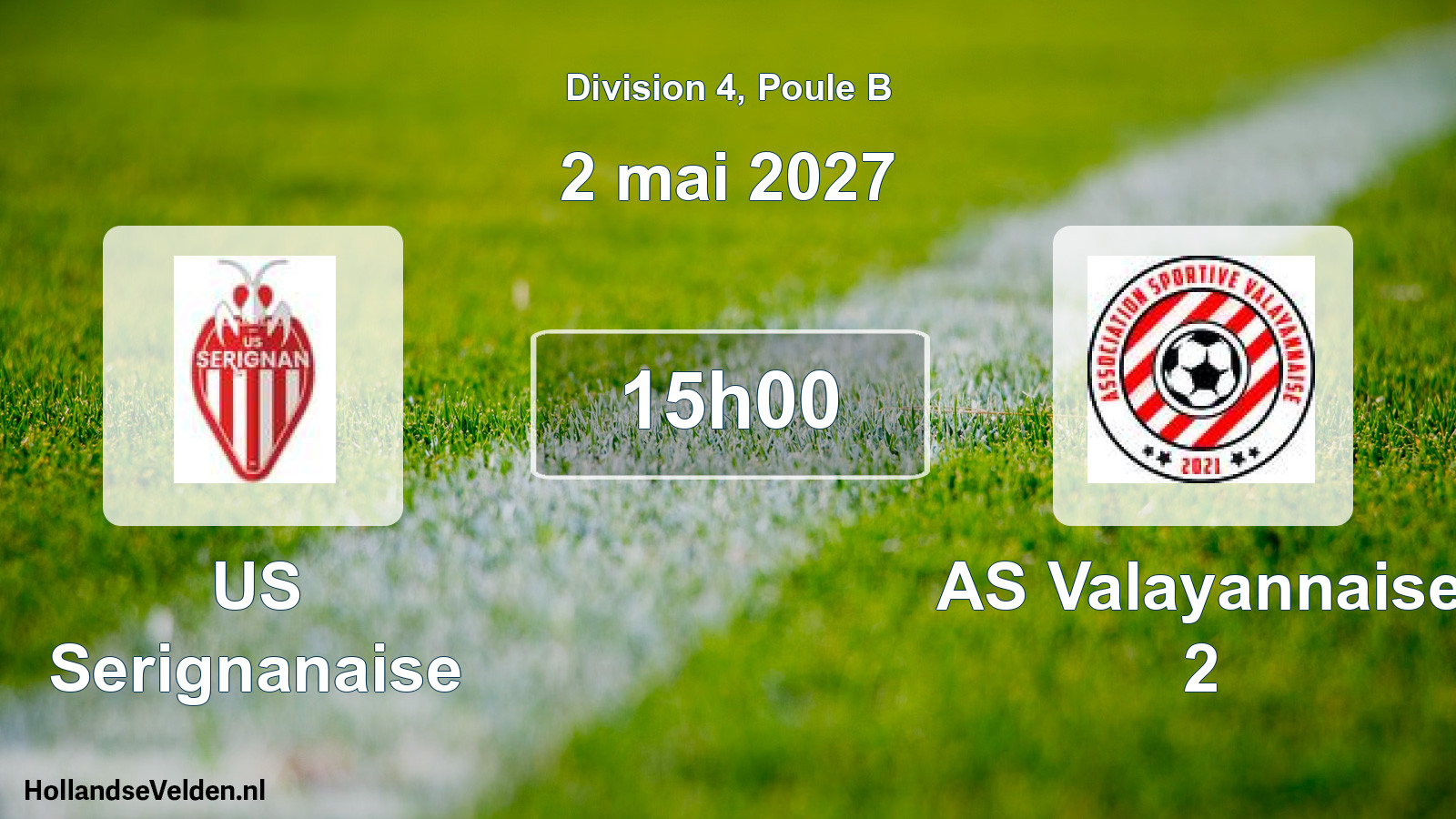Match programmé: US Serignanaise - AS Valayannaise 2 (2 mai 2027)