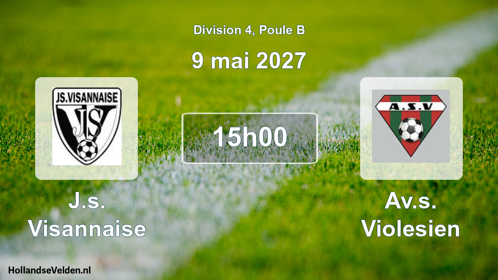 Match programmé: J.s. Visannaise - Av.s. Violesien (9 mai 2027)